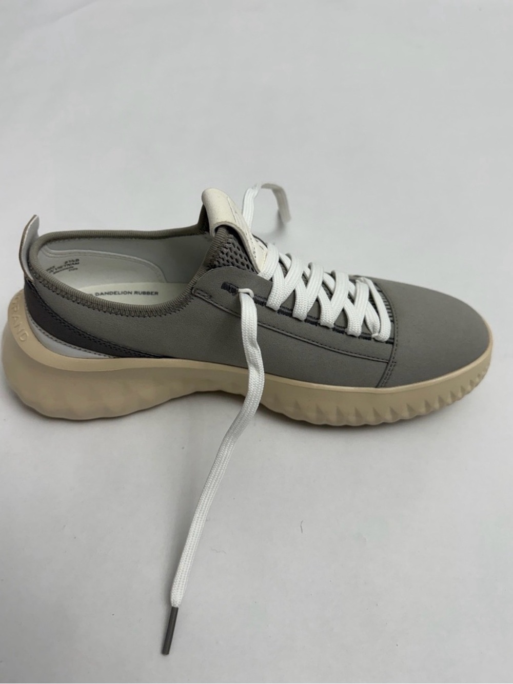 Cole Haan Zero Grand Women’s Gray Low-Top Sneakers with Cream Sole - Picture 3 of 4
